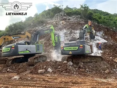 Bergborren och splittern anpassad av Lieyan-tekniken för ZOOMLION-grävmaskine...